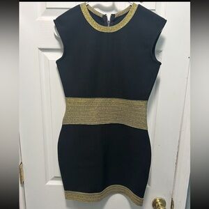 Black and Gold dress, size large